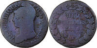 France 5 Centimes Dupré, Lille, Copper -
