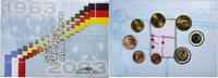 France Euro Set. BU. Euro Set BU, 40 ans du traité de l'Élysée, MDP -