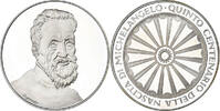 Italy Medaille 500th Anniversary - Michelangelo, Silver -