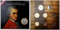 Austria Set 1 ct. - 2 Euro Mozart, Vienna -