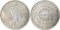 France 10 Euro Semeuse, MDP, Silver -