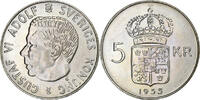 Sweden 5 Kronor Gustaf VI, Stockholm, Silver -