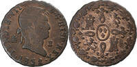 Spain 2 Maravedis Ferdinand VII, Segovia, Copper -