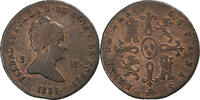 Spain 2 Maravedis Isabel II, Segovia, Copper -