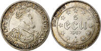 Belgium 5 Ecu Charles Quint, Silver -