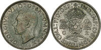 Great Britain 2 Shillings George VI, London, Silver, VF(30-35) -