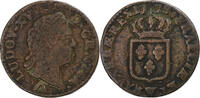 France Sol à la vieille tête Louis XV, Lille, Copper -