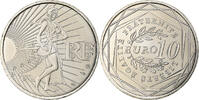 France 10 Euro Semeuse, MDP, Silver -