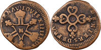 France 6 Deniers Louis XIV, La Rochelle, Copper -