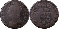 France 5 Centimes Dupré, Bordeaux, Copper -