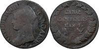 France 5 Centimes Dupré, Bordeaux, Copper -
