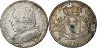 France 5 Francs Louis XVIII, Bayonne, Silver, Gadoury:591 -