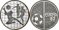 Medaille 1982 Spanien Football Worldcup in Spain, Silber, PP, UNZ UNZ