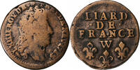France Liard de Lille Louis XIV, Lille, Copper, Gadoury:82 -