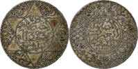 Morocco 5 Dirhams Abdelaziz, Paris, Silver -