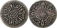 Morocco 1/2 Dirham Abdelaziz, Paris, Silver -