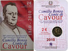 2 Euro 2010 Rome Italien Count of Cavour, BU, Rome, Bi-Metallic, STGL STGL