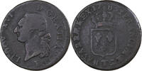 France Sol Louis XVI, Nantes, Copper -