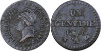 France Centime Dupré, Paris, Copper -