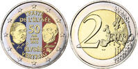 France 2 Euro Élysée Treaty, Colourized, MDP, Bi-Metallic -
