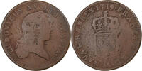 France Sol au buste enfantin Louis XV, Metz, Copper -