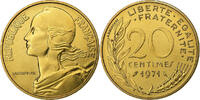 France 20 Centimes Marianne, MDP, série FDC, Aluminum-Bronze -