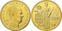 Monaco 10 Centimes Rainier III, MDP, série FDC, Cupro-Aluminium -