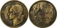 France 20 Francs Guiraud, Beaumont-Le-Roger, Cupro-Aluminium -