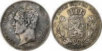 Belgium 2-1/2 Francs Leopold I, Bruxelles, Silver, KM:11 -