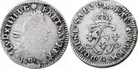France 4 Sols aux 2 L Louis XIV, Poitiers, Silver -