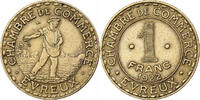 France 1 Franc Chambre de commerce d'Evreux, Brass -
