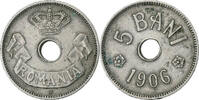 Romania 5 Bani Carol I, Hamburg, Copper-nickel, KM:31 -