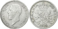 Romania 50 Bani Carol I, 1912, Brussels, Silver, EF(40-45), KM:41 -