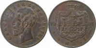Romania 5 Bani Carol I, Bucarest, Copper, KM:19 -
