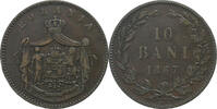 Romania 10 Bani Carol I, Smethwick, Copper, KM:4 -
