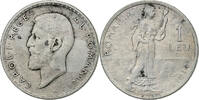 Romania 1 Leu Carol I, Hamburg, Silver, KM:42 -