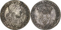 France 1/2 Écu au buste juvénile Louis XIV, Rennes, Silver -