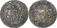 France 1/10 Écu au bandeau Louis XV, La Rochelle, Silver -