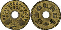 France 5 Centimes Bourg-en-Bresse, Brass -