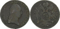 Austria 3 Kreuzer Franz II, Alba Iulia, Copper, KM:2115.3 -
