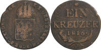 Austria 1 Kreuzer Franz I, Orawitz, Copper, KM:2113 -