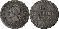 France 1 Centime Dupré, Paris, Copper -