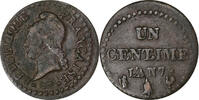 France 1 Centime Dupré, Paris, Copper -