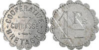 France 1 Franc Coopérative Cuirassé Bretagne, Aluminium -