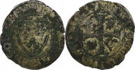Blanc Guénar 1385-1417 Frankreich Charles VI, 1389, Billon, SGE+, Duplessy:377A SGE+