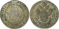 Austria 20 Kreuzer Franz I, Alba Iulia, Silver, KM:2143 -