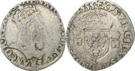 France Teston à la tête couronnée Henri II, Bayonne, Silver -