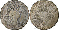France 1/4 Ecu aux 3 couronnes Louis XIV, Reims, Silver -