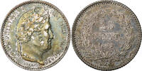 France 25 Centimes Louis Philippe I, Rouen, Silver -