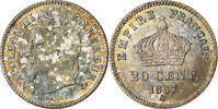 France 20 Centimes Napoleon III, Paris, Silver, Gadoury:309 -